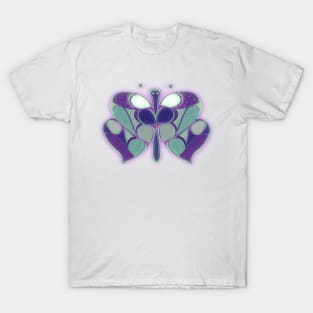 Cosmic Blue Butterfly T-Shirt